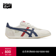 Onitsuka Tiger鬼塚虎男鞋 慢跑鞋透氣輕便男女款運動(dòng)休閑鞋RUNSPARK 白色/藏青色(1183B480-107) 40.5