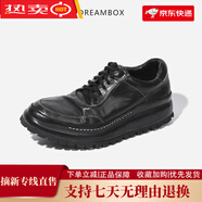 Dream Box鈞博vibram防滑耐磨底高端老爹鞋英倫復(fù)古馬皮手工皮鞋 黑色 標(biāo)準(zhǔn)皮鞋碼 38