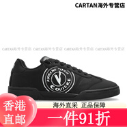 范思哲（VERSACE） VJ 男士奢潮尼龍時(shí)尚低幫休閑鞋 78YA3SD1 ZSC63 黑色 899 41 黑色899 45