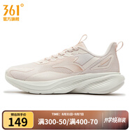 361°女鞋運動(dòng)鞋秋季新款361度女常規跑鞋 白粉/橡皮粉 38