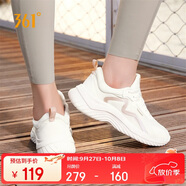 361°運動鞋女秋季網(wǎng)布透氣健身輕便休閑厚底慢跑步鞋子女682232210-6