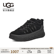 UGG春季新款男士厚底波浪鞋戶外休閑鞋 1158252BLK|黑色41