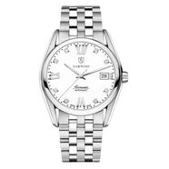 適合中老年佩戴的機(jī)械表防水梅之花空中霸王日本進(jìn) 鋼白升級款