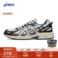 亞瑟士ASICS跑步鞋男鞋越野透氣運動鞋抓地耐磨跑鞋 GEL-VENTURE 6 白色/黑色 39