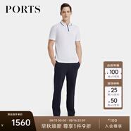 PORTS男裝春季商務(wù)休閑短袖Polo衫MP8N193RZC011 白色 L