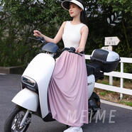 胖東來(lái)品質(zhì)電動(dòng)車(chē)擋風(fēng)裙一片式半身裙子防走光圍裙長(cháng)裙女夏電瓶車(chē) 冰絲裙子---粉色 均碼