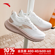 安踏（ANTA）運(yùn)動(dòng)鞋女鞋夏秋季戶(hù)外透氣網(wǎng)面輕質(zhì)跳繩健身通勤休閑鞋跑步鞋子女 【透氣網(wǎng)面】紙莎白/藕灰-4 37.5