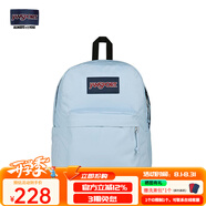 JANSPORT杰斯伯書(shū)包輕便雙肩包男女旅行包簡(jiǎn)約背包電腦包學(xué)生校園 85VI7G7 霧霾藍-側邊袋/20L