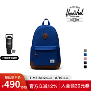 Herschel加拿大赫行 經(jīng)典系列Heritage男女書(shū)包通勤包雙肩背包 品藍(lán)色/棕褐色 24升