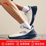 安踏飛悅丨跑步鞋男鞋2025夏季新款網(wǎng)面透氣輕便舒適運動(dòng)鞋跑鞋男 象牙白/天幕藍-5 42.5 (265mm)
