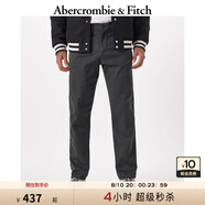 ABERCROMBIE & FITCH男裝春秋美式復古潮流寬松經(jīng)典直筒奇諾褲卡其褲KI130-2617 黑色 32 /30 (175/82A)