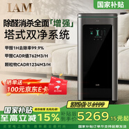 IAM鴻蒙智選智能消毒空氣凈化器華為X5增強版長(cháng)效除醛細菌病毒消殺甲流凈化機