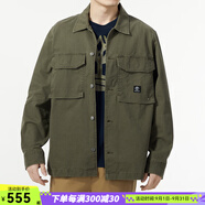 添柏嵐（Timberland）長(cháng)袖襯衫男 秋季戶(hù)外寬松透氣運動(dòng)外套休閑舒適翻領(lǐng)工裝夾克A42K5 綠色/A42K5A58 (曬圖退10) L (180/108A)