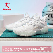喬丹QIAODAN【毒牙PRO SE】喬丹籃球鞋男鞋巭PRO減震回彈科技運(yùn)動(dòng)鞋 喬丹白/金色 42.5