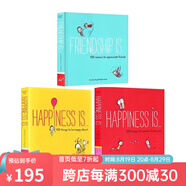 英文原版 Happiness is 500 Ways to Be in the Moment 治愈系繪本 3冊(cè) 500 Ways to Show I Love You 漫畫故事圖畫書 綠山墻