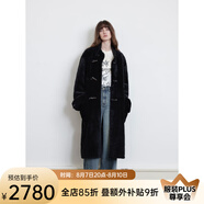 付智恩 夢想家 立領休閑進口美利奴皮毛一體外套長款時尚皮草冬季 經(jīng)典黑-長款 L