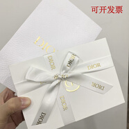 2025新款520Dior迪禮盒奧袋子禮盒包裝空盒子皮帶香水盒口紅盒收 普通白色禮盒+禮袋+拉菲草+絲帶