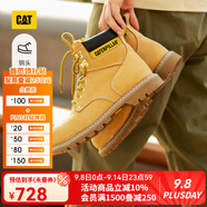 CAT卡特經(jīng)典大黃靴馬丁靴男士牛皮鋼頭防撞耐磨高幫鞋P89162O1BDC25 黃色 44