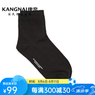 康奈（kangnai）一腳蹬皮鞋2025年男士羊皮商務(wù)休閑皮鞋套腳舒適男鞋平底工作鞋 黑色襪子 單拍無效具體聯(lián)系客服 40