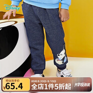 迪士尼寶寶（Disney Baby）迪士尼童裝兒童褲子男童米奇女童米妮休閑長褲迪士尼寶寶系列IP款 深藍K1178 24個月/身高90cm