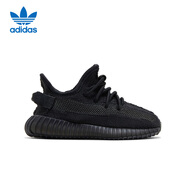 阿迪達斯三葉草透氣椰子YEEZY潮流男女休閑鞋FZ6049 黑   26.5