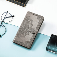 日韓適用于夏普Sense9手機殼全包支架Wish5插卡ArrowsAlpha保護套 灰色 夏普Sharp Aquos Wish 5