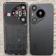 榮耀與華為Pura70原裝后蓋P70Pro+原廠(chǎng)外殼后屏P70二手電池蓋 pura70pro后蓋羽紗黑 全原
