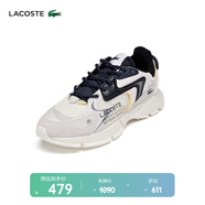 LACOSTE法國(guó)鱷魚男鞋L003NEO拼接休閑低幫運(yùn)動(dòng)潮鞋|45SMA0001 2G9/淺灰色/黑色 9.5/44
