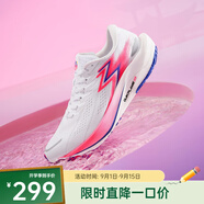 361度運動(dòng)鞋男鞋【飚速2.5 PRO】中考體測跑鞋競速跑鞋 361度白/螢光爆炸粉 42