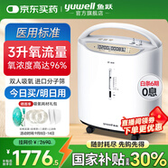 魚躍（yuwell）3L升制氧機(jī)家用 老年人醫(yī)用級便攜式肺氣腫呼吸氧氣帶霧化一體機(jī) 【8F-3CW活性碳過濾技術(shù)】3L穩(wěn)定制氧霧化一體