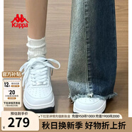 KAPPA卡帕女鞋情侶鞋厚底板鞋女2025秋季新款透氣小白鞋女休閑運(yùn)動(dòng)鞋女 經(jīng)典白/海昌藍(lán) 41