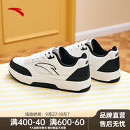 安踏（ANTA）BASIC丨板鞋女鞋經(jīng)典百搭小白鞋厚底增高休閑鞋子女122438012 紙莎白/基礎(chǔ)黑-2 36