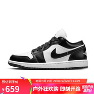 耐克NIKE休閑鞋女熊貓AJ 1喬丹JORDAN 1低幫運動鞋DC0774-101黑白38