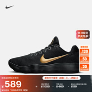 耐克男子透氣實戰(zhàn)籃球鞋冬季戶外NIKE HYPERDUNK 2017 LOW IH0634 070黑/金屬金/黑 43