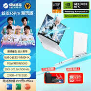 機械革命（MECHREVO）蛟龍16Pro 15K 16K 2025高性能滿血游戲本 分期免息 RTX4060/5050/3050學(xué)生平面設(shè)計電競筆記本 蛟龍16Pro潮玩版/R9-9955HX/50