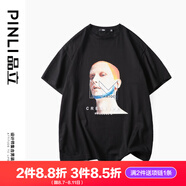 PINLI品立短袖T恤男 超值福袋 黑色GD222211379 XXL