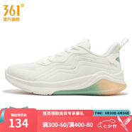 361度女鞋運(yùn)動(dòng)鞋春季新款361度女常規(guī)跑鞋 羽毛白/漂白淺綠 35