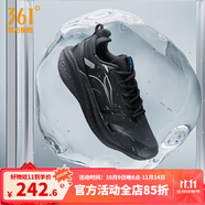 361°【爆沫4雨屏】運(yùn)動(dòng)鞋男鞋2024冬季新款防潑水減震耐磨專業(yè)跑步鞋 【爆沫4雨屏】曜石黑/電競(jìng)藍(lán) 39