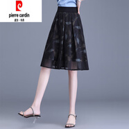 皮爾卡丹今年流行網(wǎng)紗印花a字半身裙女2025新款夏季休閑蓬蓬傘裙百褶短裙 花色55 28 二尺一(建議拍105-115斤)