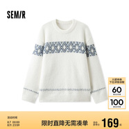 森馬毛衫男冬季費爾島提花民族風針織衫復(fù)古情侶毛衣109724107206