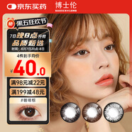 博士倫彩色隱形眼鏡美瞳年拋大直徑 超逸睛彩1片裝 棕色750度【1副需拍2片】
