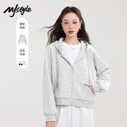 MJ STYLE插肩袖短款開(kāi)衫外套女2025年秋季寬松休閑百搭運動(dòng)風(fēng)學(xué)生長(cháng)袖上衣