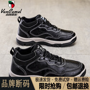 西域駱駝（VANCAMEL）秋冬季韓版百搭休閑 F-18 黑色【單鞋】/官方店旗艦新 39
