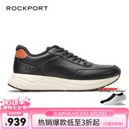 ROCKPORT七夕情人節(jié)禮物樂步【明星同款】男士高端休閑鞋新款真皮商務厚底 黑色 42
