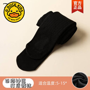 G.duck小黃鴨女童秋冬薄絨打底褲兒童連體褲女中小童連襪褲百搭外穿 黑色 110(身高100-110cm年齡4-5歲)