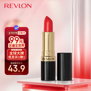 露華濃（Revlon）麗采保濕滋潤唇膏黑管口紅4.2g酷愛正紅725#不掉色中秋禮物女