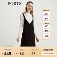 PORTS寶姿女裝 秋冬背帶裙SL9D009LWF033 黑色 XS (2)