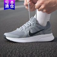 耐克（NIKE）男鞋跑步鞋2025新款夏季REVOLUTION 8運動鞋網(wǎng)面透氣學生休閑鞋子 CU3517-014灰色黑色RUN SWIFT 2 44.5
