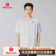 土撥鼠（Marmot）速干短袖 男士戶外運(yùn)動(dòng)T恤上衣 吸濕速干 抗菌 Mt.RashGuard 灰色 L