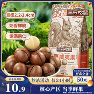 三只松鼠奶油味夏威夷果 堅果炒貨干果孕婦休閑零食小吃160g/袋